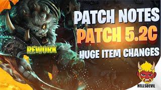 WILD RIFT | NEW PATCH 5.2C PATCH NOTES | RENGAR REWORK AND BIG ITEM CHANGES!