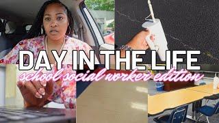 day in the life of a school social worker/school based counselor | vlog