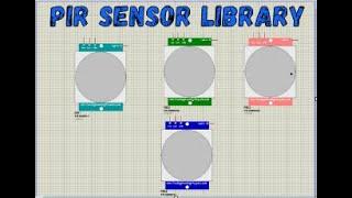 How to include PIR motion sensor library to proteus