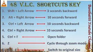 48 VLC Media Player Shortcut keys