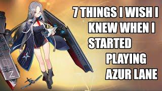 Things I wish I knew when I started Azur lane | Beginner's Guide