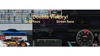 Won 1 Drag Race & 1 Street Race in Pixel Car Racer! Double Victory!