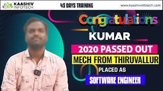 Fastest way to become a Software Engineer | Mechanical to IT Job in 6 Months | kaashiv google review