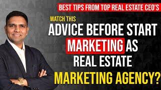 How To Do Marketing As Real Estate Marketing Agency? | Dr Amol Mourya - Real Estate Coach