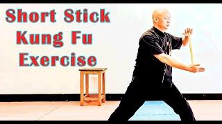 Kung Fu training 2021: a short stick as weapon for self defense can be used for Kung Fu exercise