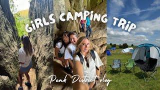 CAMPING TRIP WITH THE GIRLIES️ | PEAK DISTRICT VLOG | hiking to thors cave, pub walks, bbq weather