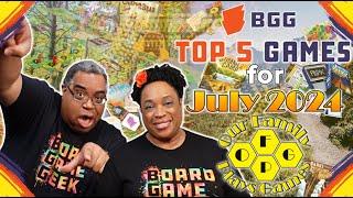 Top 5 Games for July 2024 - Top 5's w/ Our Family Plays Games
