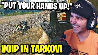 Summit1g HILARIOUS FIRST VOIP Interaction in Escape from Tarkov + Funny Fails!