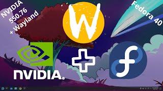 Install NVIDIA Drivers on Fedora 40 + Enable Wayland [555.58 / 550.90.07 / 470.256.02 / 390 / 340]