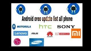 List of all phones Getting Android 8.0 Oreo update