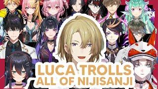 Luca trolls all of Nijisanji livers in Crab game collab 【NIJISANJI EN】