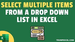 How to Select Multiple Items From an Excel Drop Down List