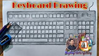 Keyboard Drawing | how to Draw keyboard | how to Draw computer keyboard