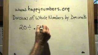 Division of Whole Numbers by a Decimal