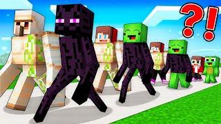 How Mikey and JJ Evolve Into Mobs in Minecraft (Maizen)