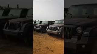 Mahindra Thar parking yard #newthar