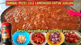 TERBARU CARA MEMBUAT SAMBAL PECEL LELE 40 PORSI UNTUK JUALAN