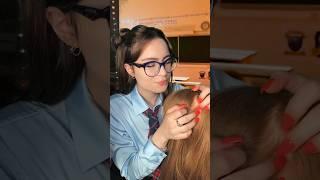 ASMR Popular Girl Plays With Your Hair in Class ‍️ #shorts #asmr