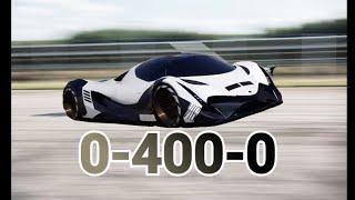 DEVEL Sixteen 0-400-0 Acceleration | A NEW WORLD RECORD