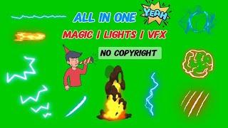 Magic Effects | Lightening | Green Screen | Copyright Free