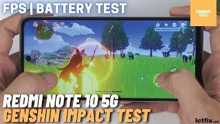 Xiaomi Redmi Note 10 5G Genshin Impact Gaming test | MediaTek Dimensity 700, 90Hz Display