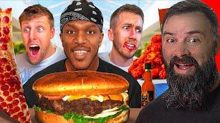 Reacting to SIDEMEN WORLD'S HARDEST FOOD CHALLENGE | OrvieWoah Reacts