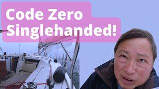 Code Zero Singlehanded Sailing  on a Modern Sailboat