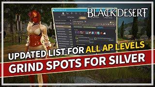 My Recommended Grind Spots for Silver ALL AP Levels 2023 Updated | Black Desert