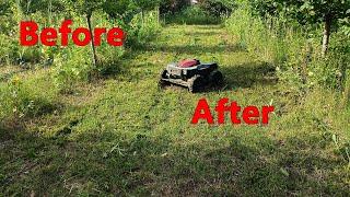 4X4 Remote Control Lawn Mower 4WD Robot Grass Cutting Machine