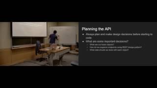 Lecture 5: Creating our API