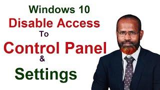 how to lock control panel in windows 10