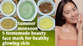 5 Glowing Beauty Face Packs/Masks for Summer & Monsoon ।। बेदाग त्वचा के लिए करें ये काम रोजाना।।
