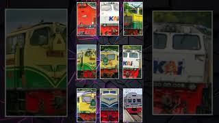 JJ Ber 9 KERETA API II Lokomotif Indonesia #shorts #keretaapi