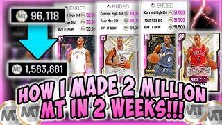 NBA2K20 HOW I MADE 2 MILLION MT IN 2 WEEKS!!! BEST FILTERS TO USE AND HOW I DID IT!!! CRAZY SNIPES