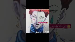 He became too realistic  #funny #animememe #animefunny #hisoka #hunterxhunter #art