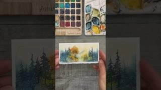 AI Inspired Art?! #watercolorart #watercolorpainting #handpainted #artdemo #artinspiration #artdemo