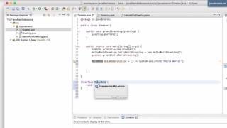 Java 8 Lambda Basics 8 - Lambda as interface type