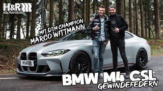 4K - Lowered BMW M4 CSL | Marco Wittmann (DTM Champion) - H&R Gewindefedern ≡ H&R