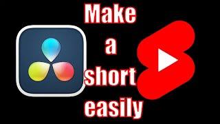 How to make a YouTube short or vertical video in Davinci Resolve