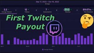 How Much Do Small Twitch Streamers Make in 2022!?!? (My first Payout)