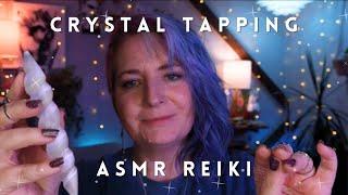 ASMR Reiki Energy Healing Session with Crystal Tapping - No Talking