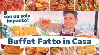 BUFFET FATTO IN CASA CON UN SOLO IMPASTO - ORGANIZZARE UN RINFRESCO di  Lorenzo in cucina