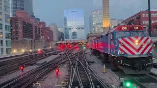 Let Metra’s Union Pacific West Line Train Show You Chicago and the Skyline at Dusk!