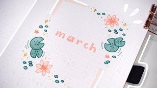 March 2024 bullet journal setup | plan with me