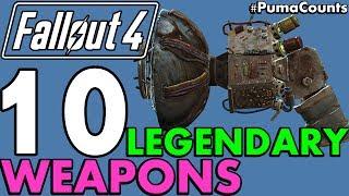 Top 10 Best and Coolest Legendary Guns and Weapons in Fallout 4 #PumaCounts