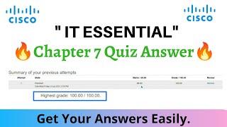 Cisco IT Essential Chapter 7 Quiz Answer | IT Essential | Answer Of IT Essential | Abhi_shek