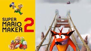 Super Mario Maker 2 × Crash Bandicoot: Road to nowhere REMADE