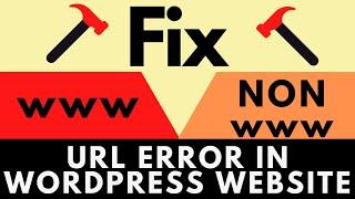 How to Fix www & non www Url Error in WordPress   Canonical URL Error WpConfig    htacces 2 Method