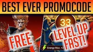 BEST EVER NEW PLAYER PROMO CODE & HOW TO LEVEL REALLY FAST AND EFFICIENTLY | Raid: Shadow Legends