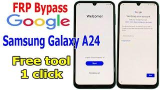 FRP Bypass Google Account Lock Samsung A24 Android 14 with free tool one click